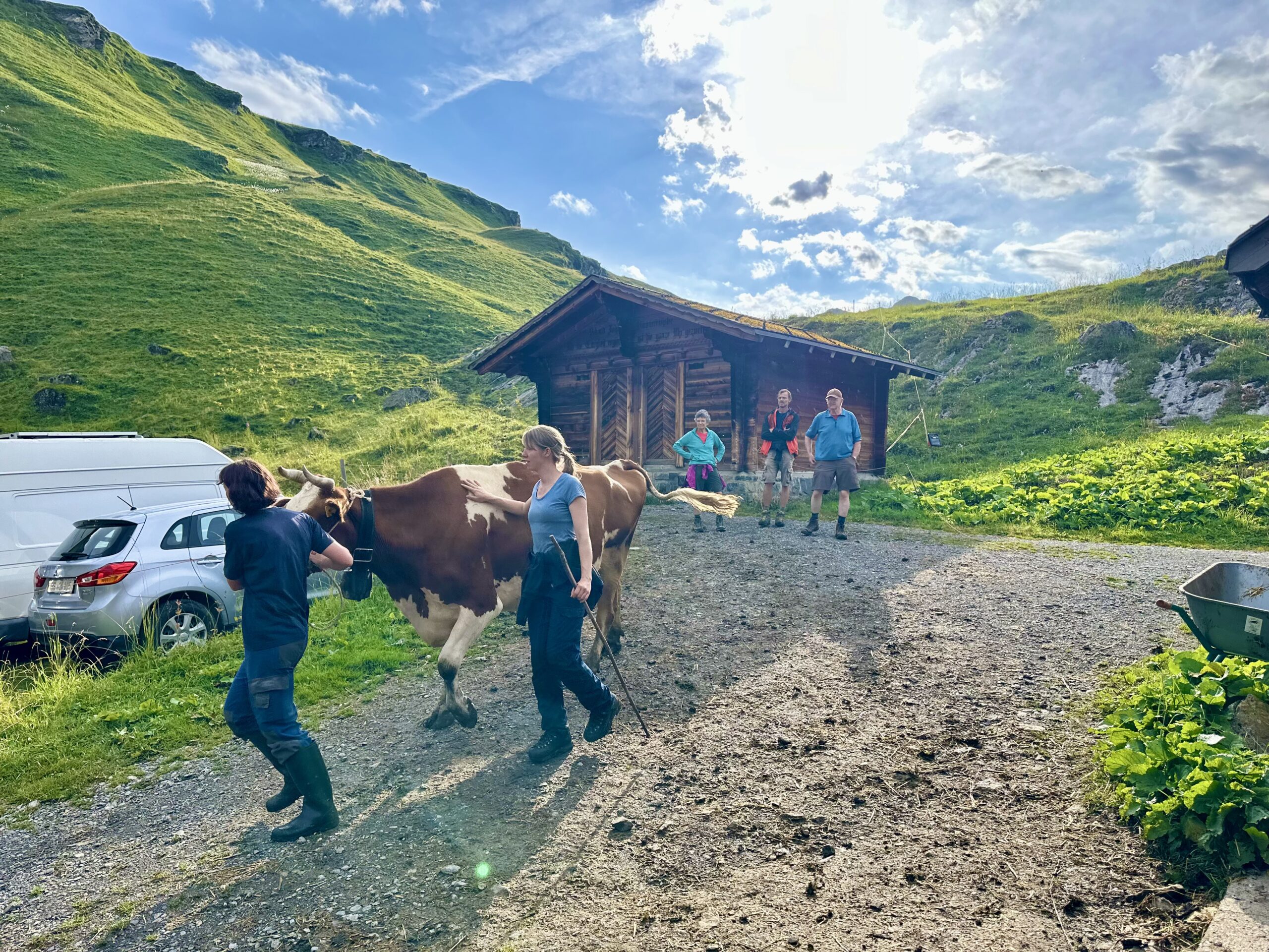 Alpine cheese dairy, Swiss Alps, Bundalp.